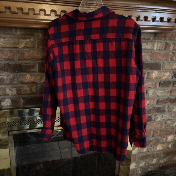 Vintage Tradition Classics Red & Blue Plaid Button down Shirt Size Large - Picture 2 of 6